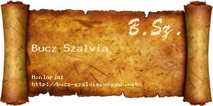 Bucz Szalvia névjegykártya
